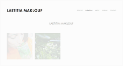 Desktop Screenshot of laetitiamaklouf.com